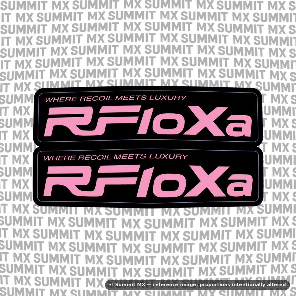 RFloXa "Where Recoil Meets Luxury" Fork Tube Decal