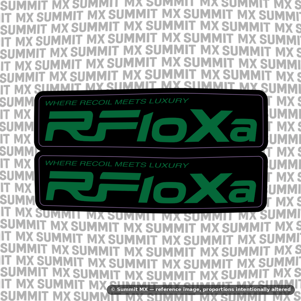 RFloXa "Where Recoil Meets Luxury" Fork Tube Decal